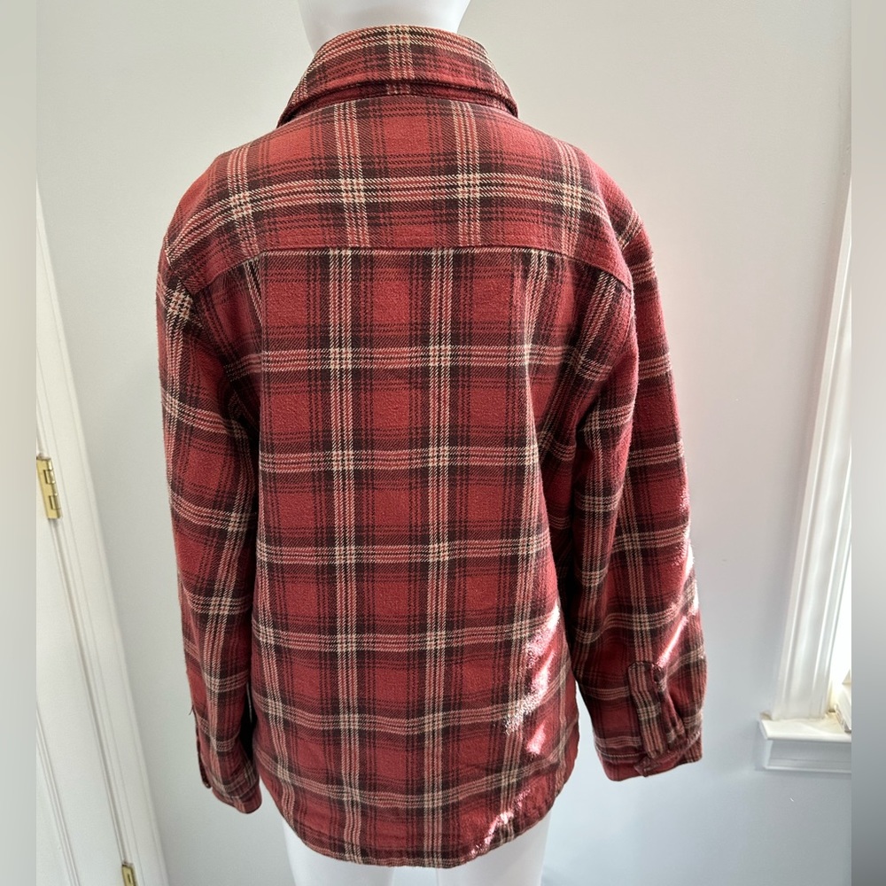 Merona Men’s Fleece Lined Flannel Jacket Size Small - Picture 2 of 7